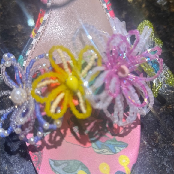 Betsy Johnson Cinthia Embellished Block-Heel Sandals Size 9.5 - Picture 3 of 6